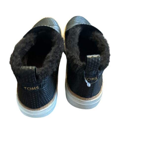 Tom’s Womens Paxton black leather slip on boot bootie Size 6.5 - Picture 6 of 7